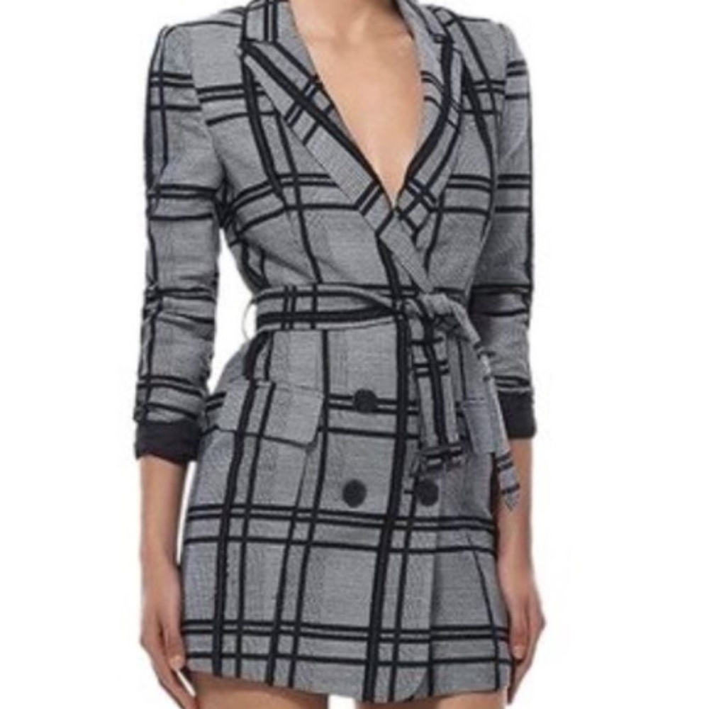 Mischa grey and black Blazer dress Size 2
